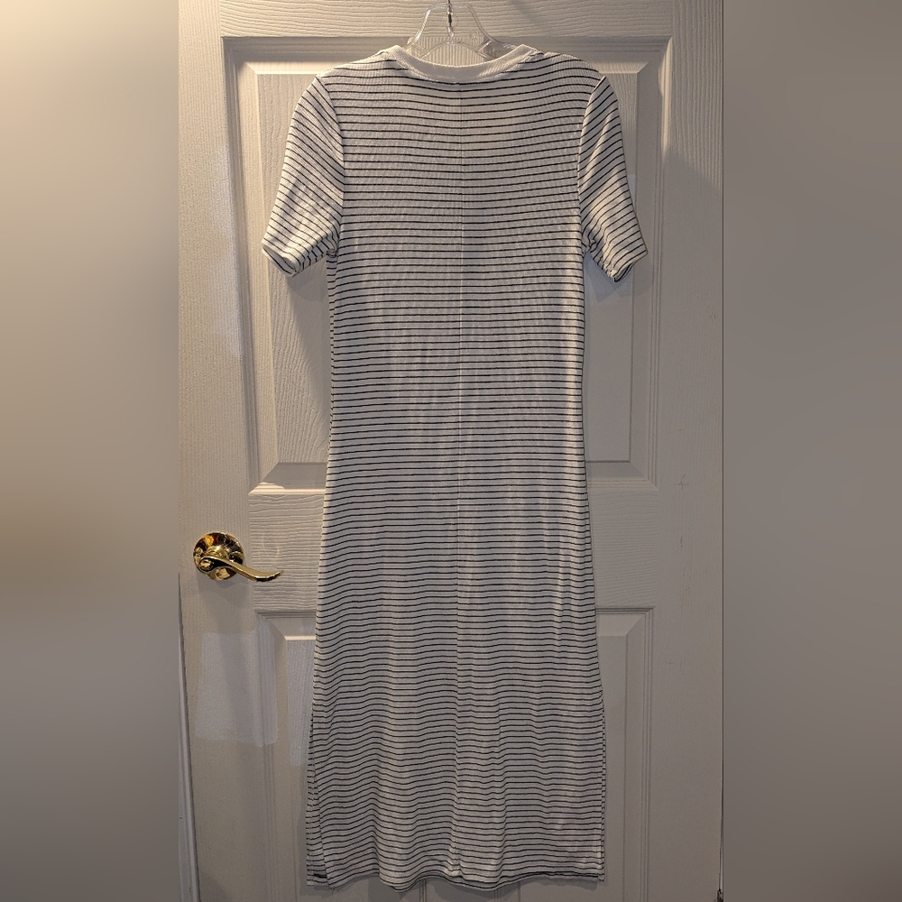 a new day Black and White Striped Midi Dress - Picture 3 of 5